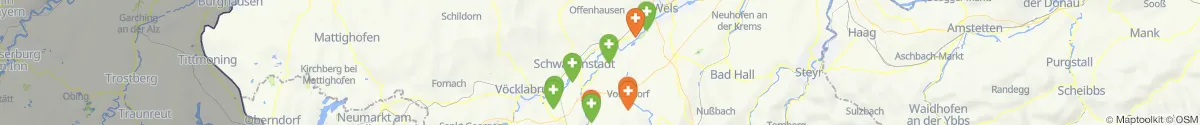 Kartenansicht für Apotheken-Notdienste in der Nähe von Neukirchen bei Lambach (Wels  (Land), Oberösterreich)
